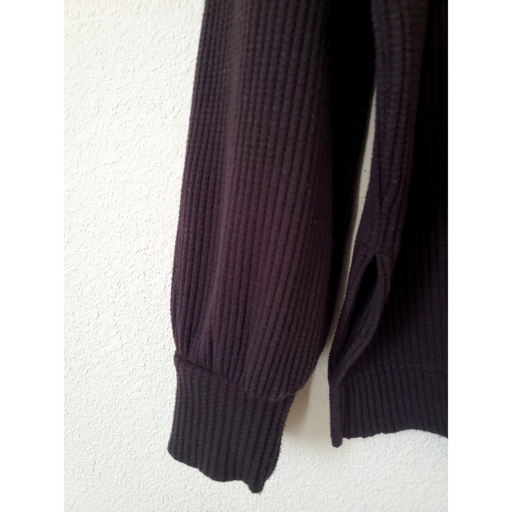 Gap Split-Hem Waffle Turtleneck Pullover Small Bl… - image 7